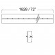 Zinc Plated Steel Piano Hinge - 50.8mm Wide